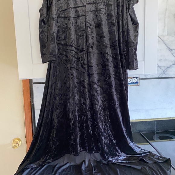 NY Collection 2X Plus Size Black Maxi Dress - Picture 7 of 12